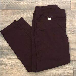 Wine colored trouser pants